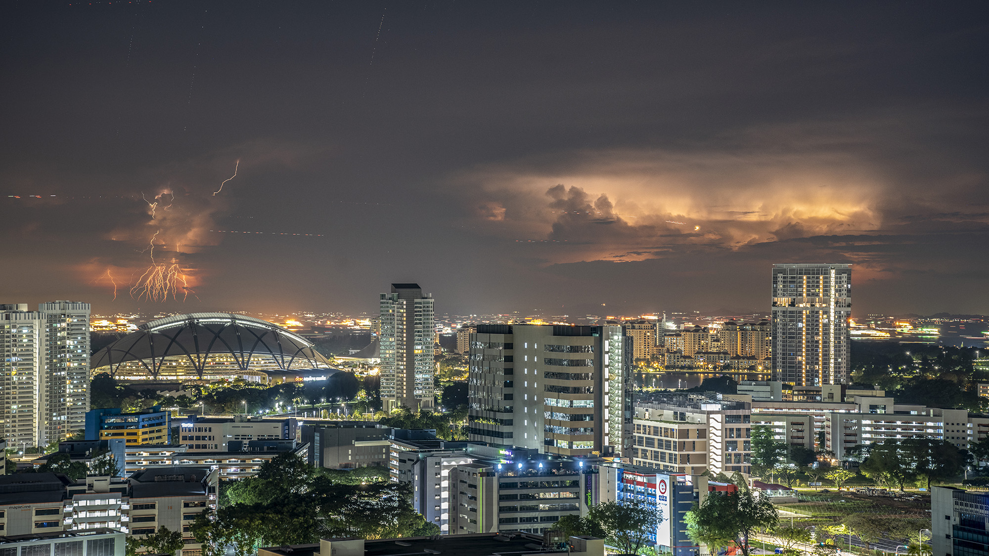 Singapore Sports Hub Lightning - Landscape