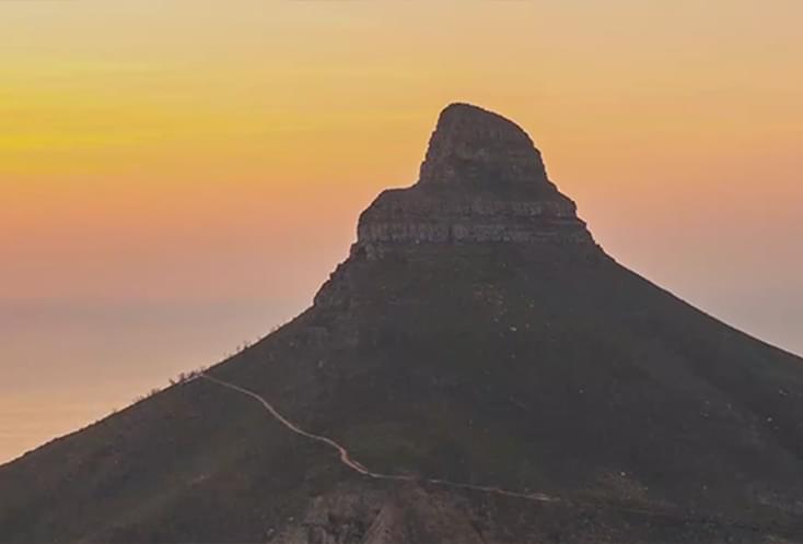 View of mountain with sunset sky - Photo taken using the Sony ZV-1